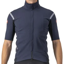Racefietsjacks < Castelli Gabba RoS 2 Jas met Korte Mouwen Heren - belgian blue/silver grey 424