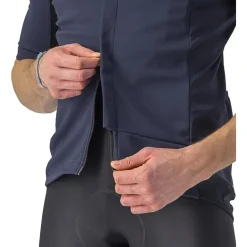Racefietsjacks < Castelli Gabba RoS 2 Jas met Korte Mouwen Heren - belgian blue/silver grey 424