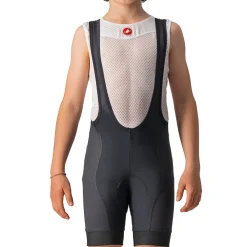 Castelli JR Competizione Fietsshort met Bretels Kinderen - black 010