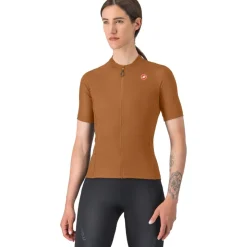 Castelli Libera 2 Fietsshirt met Korte Mouwen Dames - toffee 295