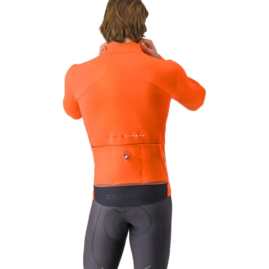 Racefietsjacks < Castelli Perfetto Air Jas Heren - brilliant orange 034