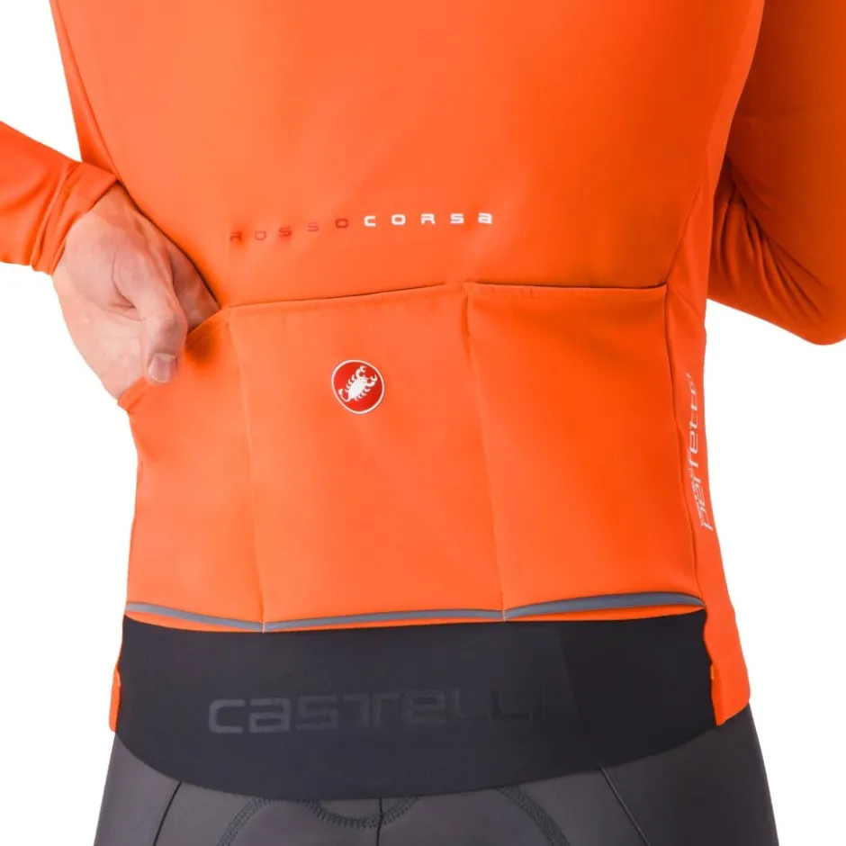 Racefietsjacks < Castelli Perfetto Air Jas Heren - brilliant orange 034