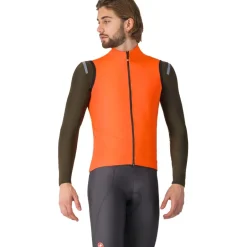 Vesten < Castelli Perfetto Air Vet Heren - briiant orange 034