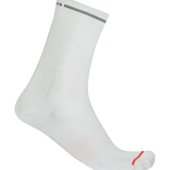Fietssokken < Castelli Premio Evo 18 Sokken - wit 001