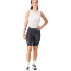 Wielrenbroeken < Castelli Pria 2 Fiethort Dae - zwart/zwart 010