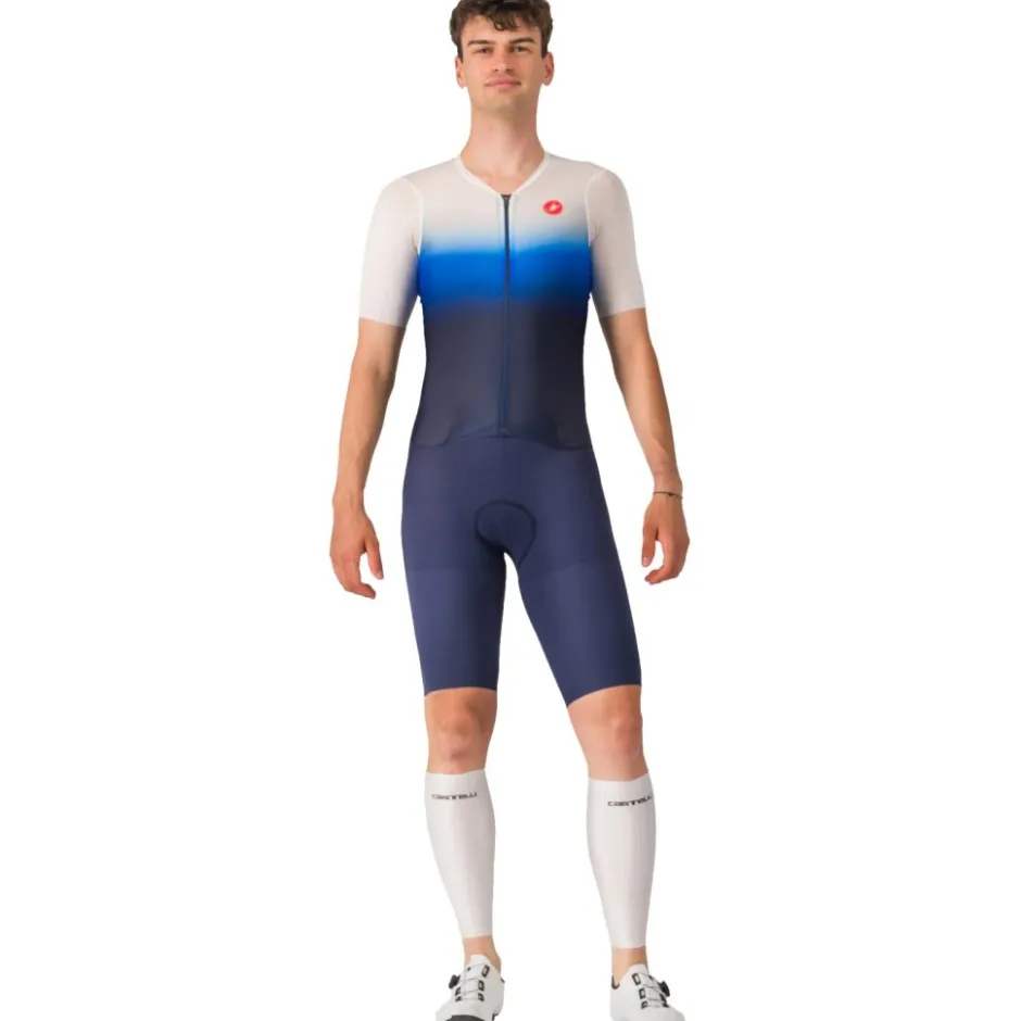 Trisuits|Trisuits < Castelli PR 2 Speed Racebody Heren - belgian blue/white-azzurro ita 424
