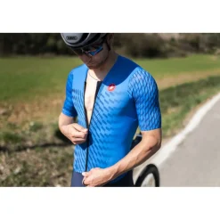 Trisuits|Trisuits < Castelli PR 2 Speed Racebody Heren - belgian blue/white-azzurro ita 424