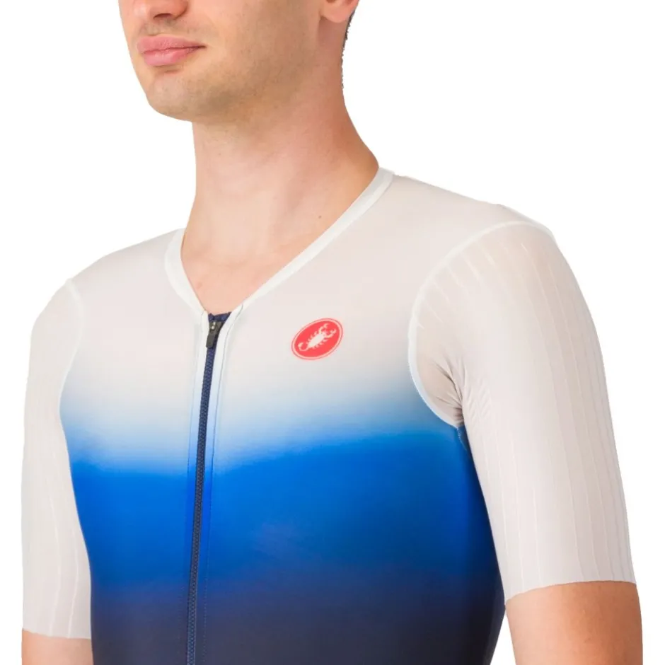 Trisuits|Trisuits < Castelli PR 2 Speed Racebody Heren - belgian blue/white-azzurro ita 424