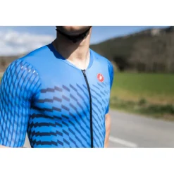 Trisuits|Trisuits < Castelli PR 2 Speed Racebody Heren - belgian blue/white-azzurro ita 424