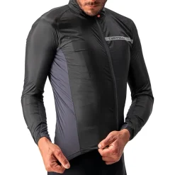 Castelli Squadra Stretch Jas Heren - light black/dark grey