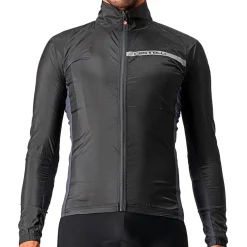 Castelli Squadra Stretch Jas Heren - light black/dark grey