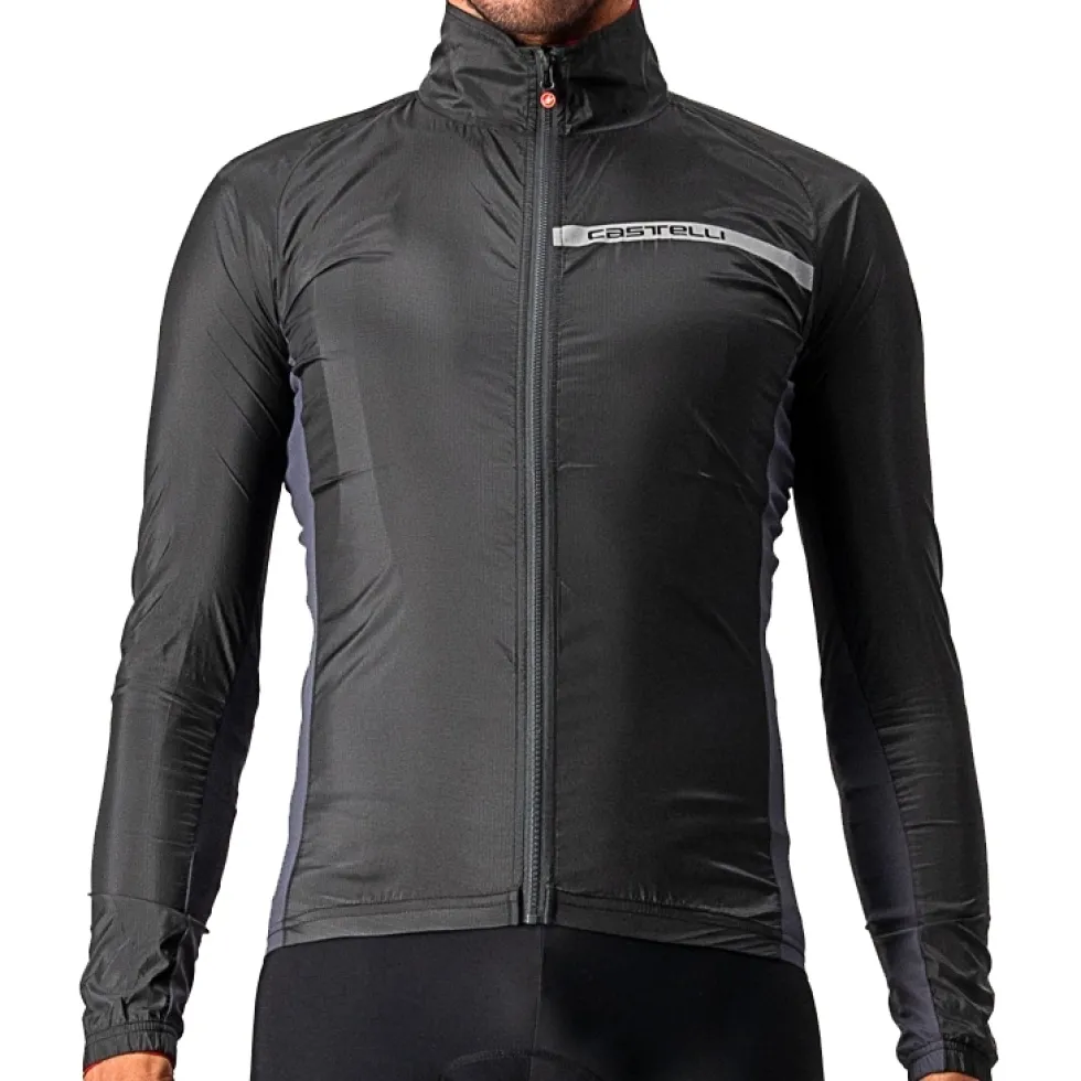 Castelli Squadra Stretch Jas Heren - light black/dark grey