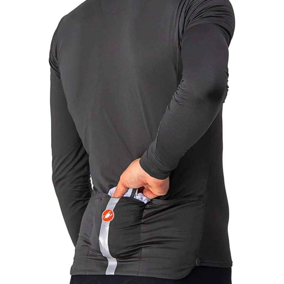 Castelli Squadra Stretch Jas Heren - silver grey/dark grey