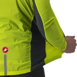 Castelli Squadra Stretch Jas Heren - electric lime/dark grey 383