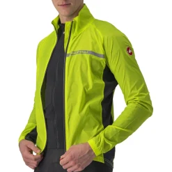 Castelli Squadra Stretch Jas Heren - electric lime/dark grey 383