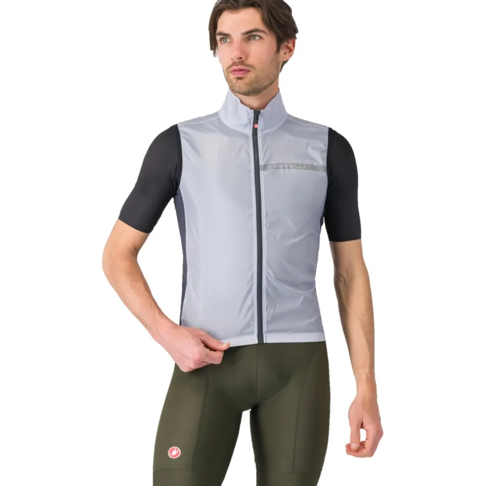 Castelli Squadra Stretch Vest Heren - silver grey/dark grey