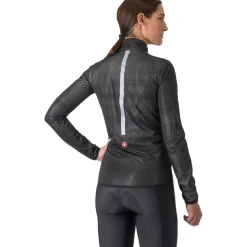 Castelli Squall Shell Jas Dames - light black/silver grey 085