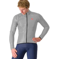 Castelli Squall Shell Jas Heren - silver grey/black 870