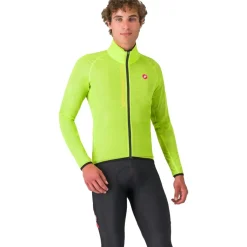 Castelli Squall Shell Jas Heren - electric lime/black 383