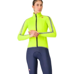 Castelli Ultra Regenjas Dames - electric lime/silver reflex 383