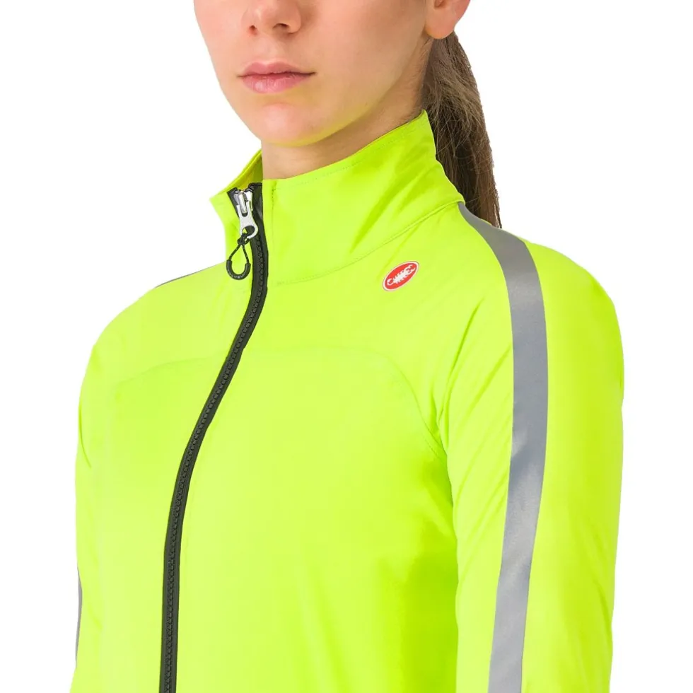 Castelli Ultra Regenjas Dames - electric lime/silver reflex 383