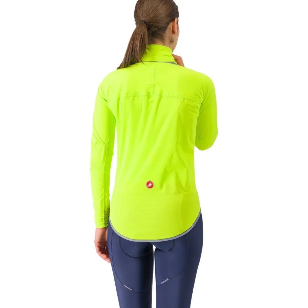 Castelli Ultra Regenjas Dames - electric lime/silver reflex 383