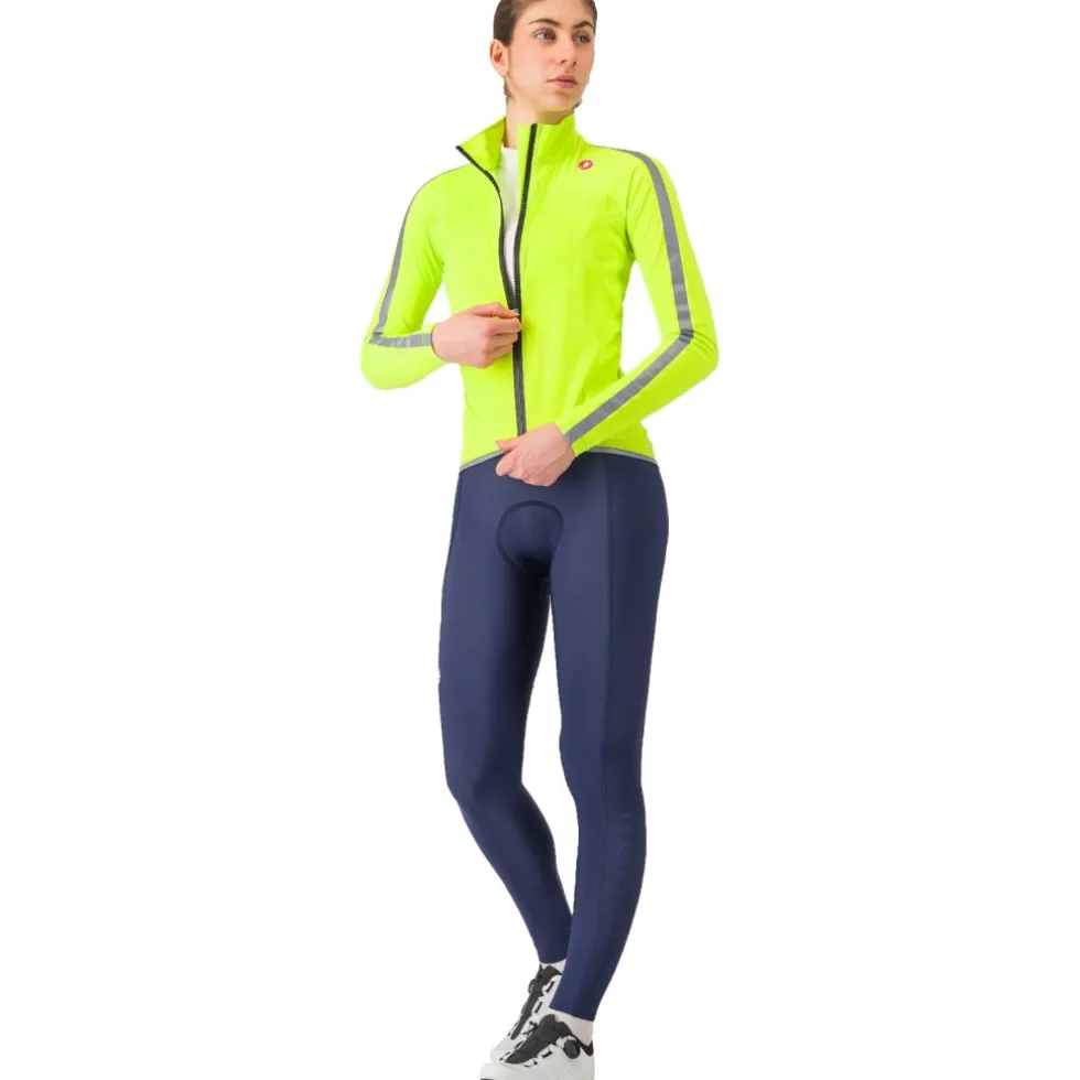Castelli Ultra Regenjas Dames - electric lime/silver reflex 383