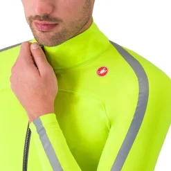 Castelli Ultra Regenjas Heren - electric lime/silver reflex 383
