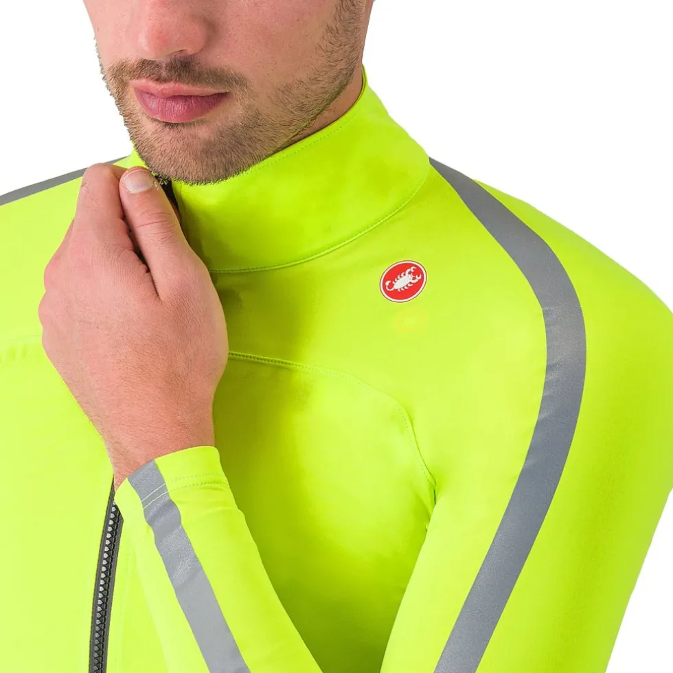 Castelli Ultra Regenjas Heren - electric lime/silver reflex 383