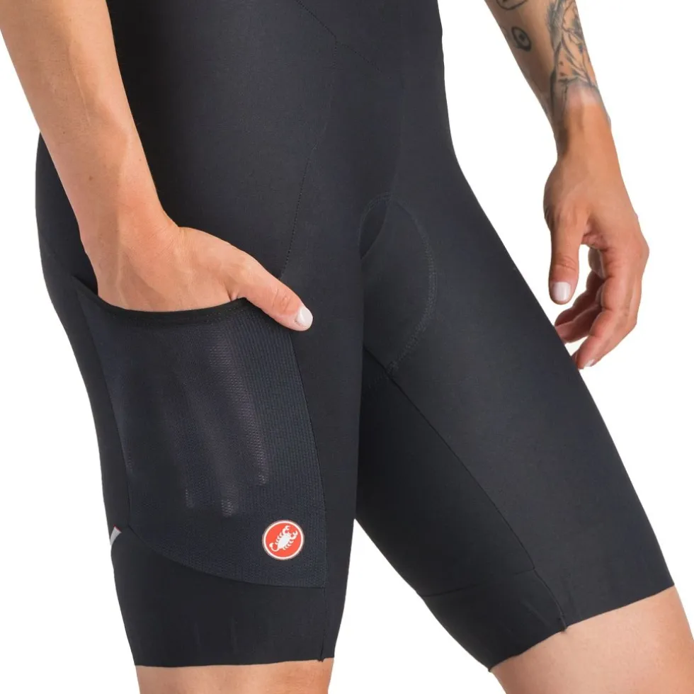 Castelli Unlimited Endurance DT Fietsshort met Bretels Dames - zwart 010