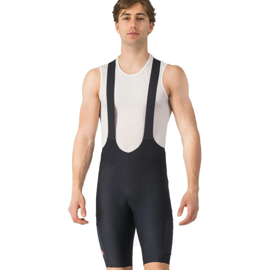 Bib Shorts|Wielrenbroeken < Castelli Uniited Endurance Fiethort et Brete Heren - zwart 010