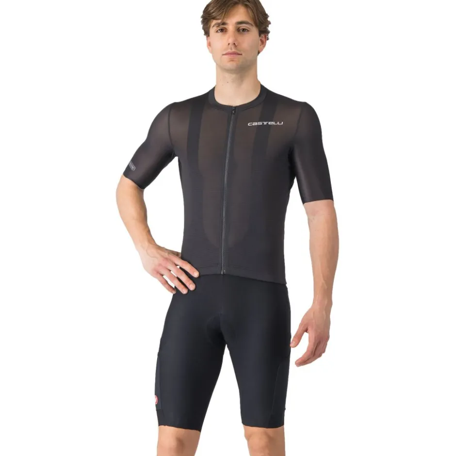 Bib Shorts|Wielrenbroeken < Castelli Uniited Endurance Fiethort et Brete Heren - zwart 010