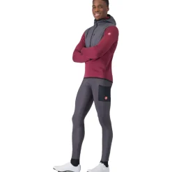 Winterbroeken < Castelli Unlimited Fietbroek met Bretel Heren - dark grey 030