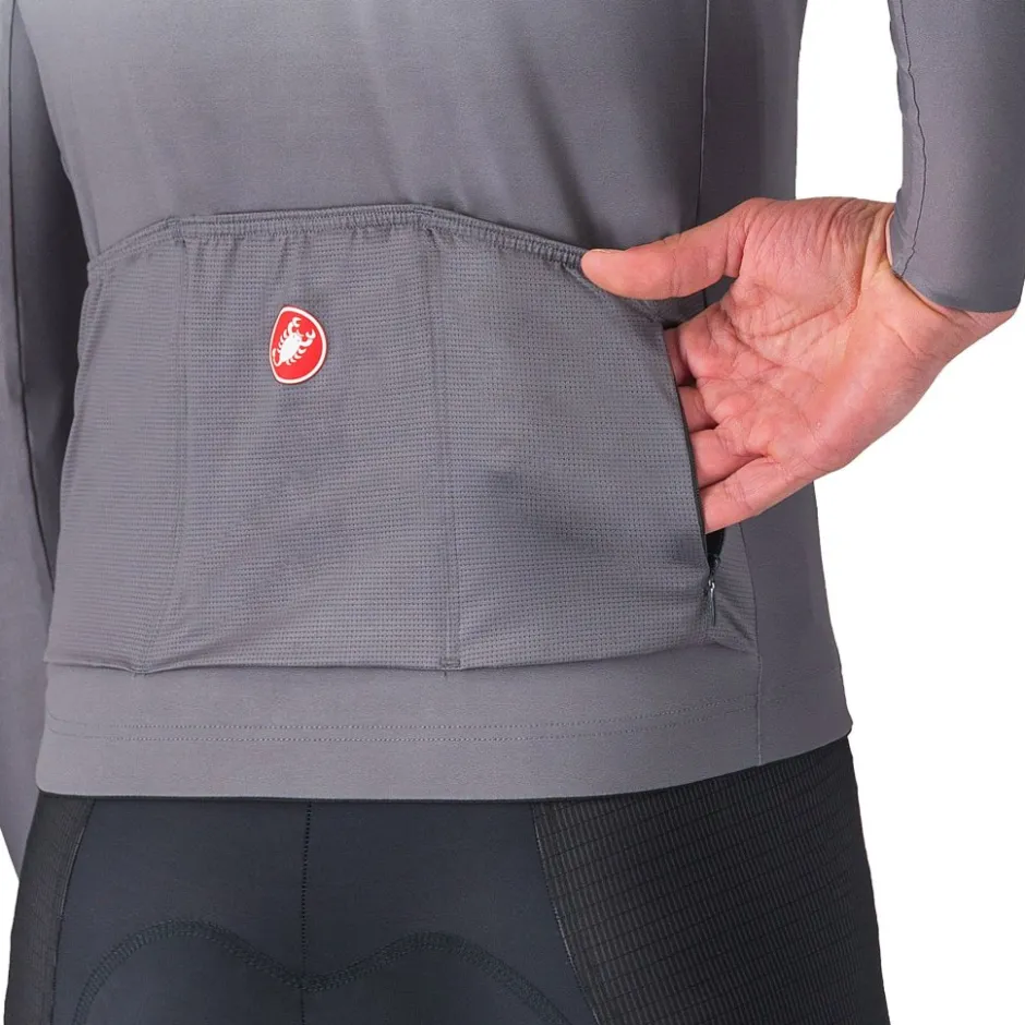 Wielershirts < Castelli UPF Fiethirt et ange ouwen Heren - iver grey 870