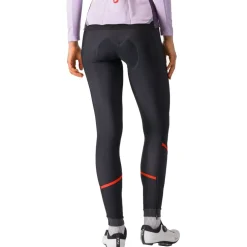 Castelli Velocissima DT Fietsbroek met Bretels Dames - black/hibiscus 181