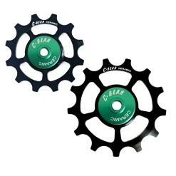 Derailleurs|Derailleur Accessoires < C-Bear Deralleurwieltjes - Keramiek Lagers | 13-voudig | voor Campagnolo Ekar