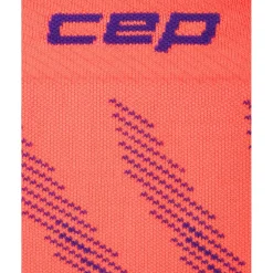 CEP Core Run Edt. Elliptic Tall Compressiesokken Heren - neon coral/purple