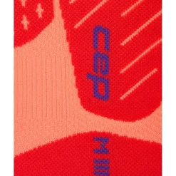 CEP Core Run Edt. Elliptic Tall Compressiesokken Heren - neon coral/purple