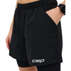 CEP Core Run 2in1 Shorts Dames - zwart