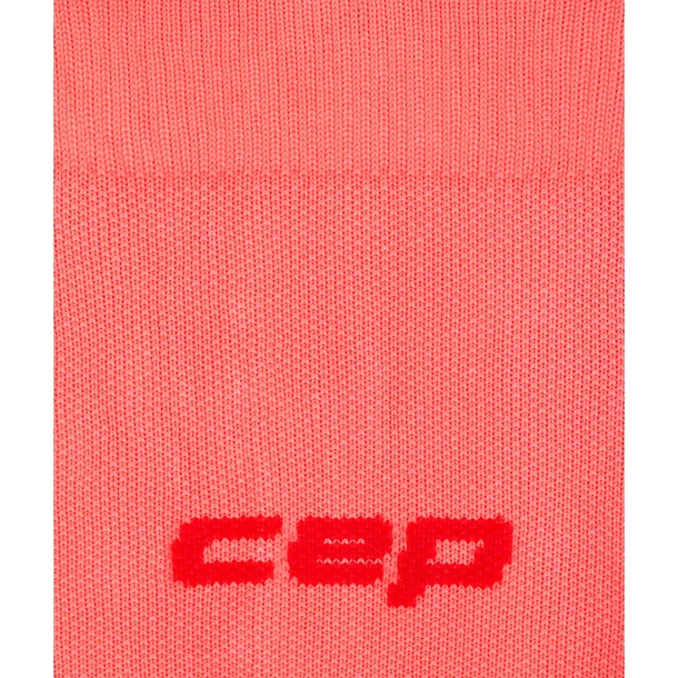 CEP Core Run Ultralight Tall Compressiesokken Dames - neon coral/red