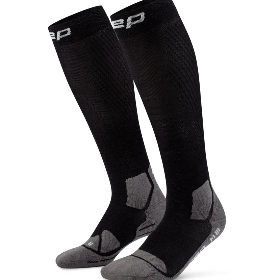 CEP Hiking Light Cushion Tall Compressiesokken Heren - black/grey