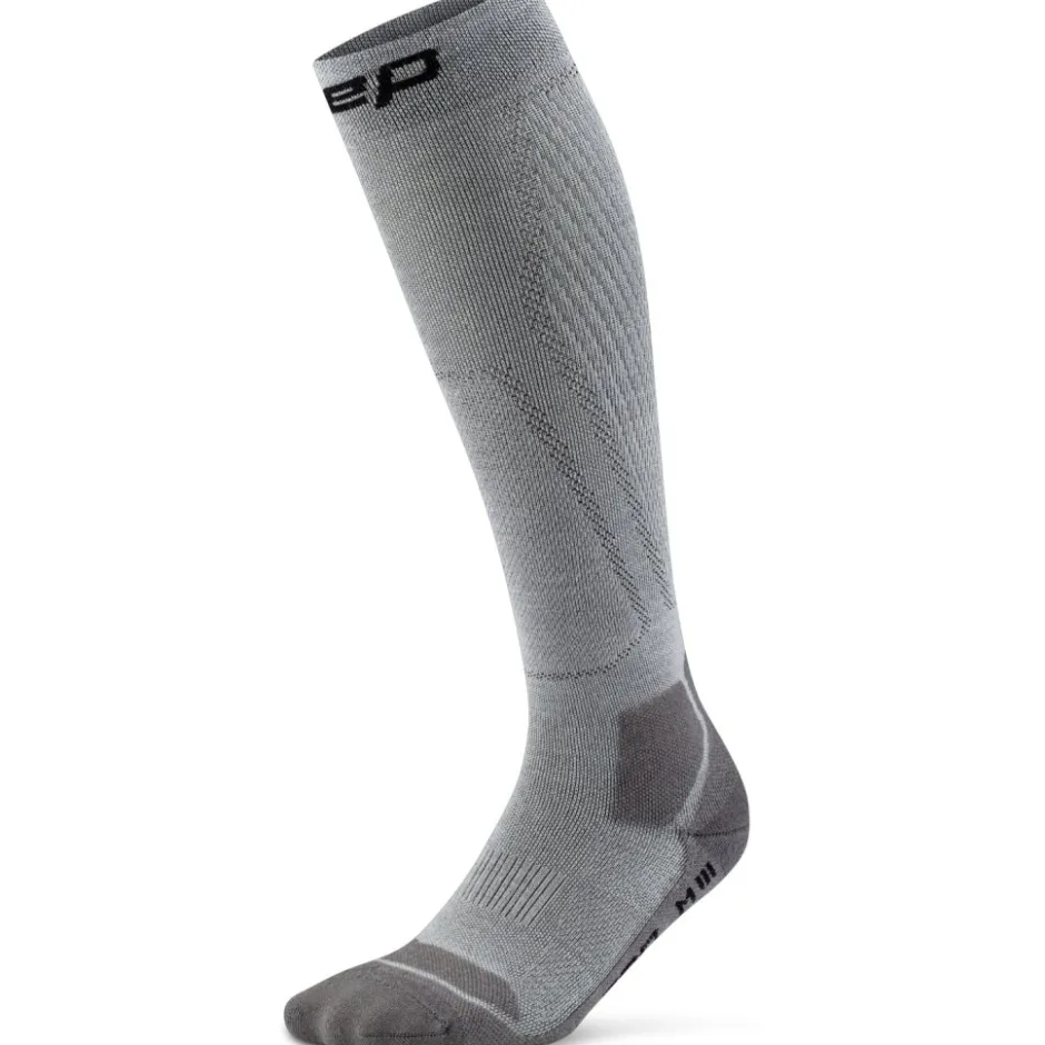 Sokken|Sokken < CEP Hiking Light Cushion Tall Compressiesokken Dames - grey/dark grey
