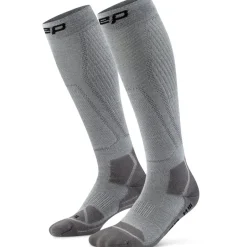 Sokken|Sokken < CEP Hiking Light Cushion Tall Compressiesokken Dames - grey/dark grey