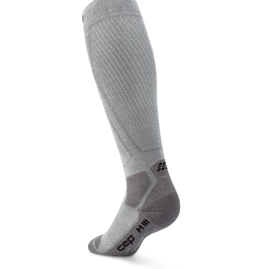 Sokken|Sokken < CEP Hiking Light Cushion Tall Compressiesokken Dames - grey/dark grey