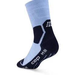 CEP Hiking Light Cushion Mid Cut Compressiesokken Dames - light blue/dark blue