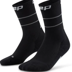 Sokken < CEP Pro Run Reflecte Mid Cut Compressiesokken Heren - zwart