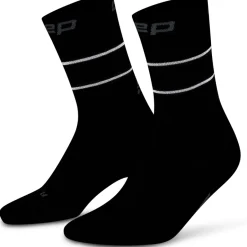 Sokken < CEP Pro Run Reflecte Mid Cut Compressiesokken Heren - zwart