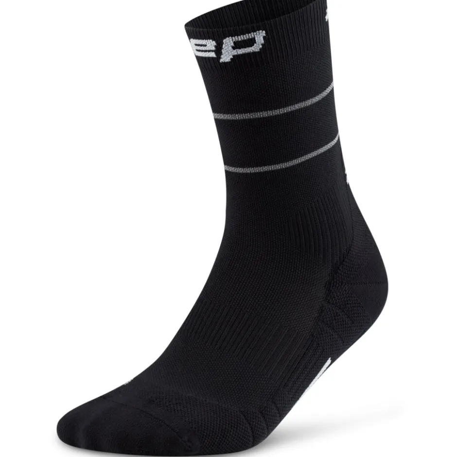 Sokken < CEP Pro Run Reflecte Mid Cut Compressiesokken Heren - zwart