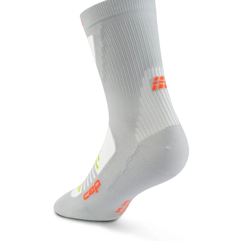CEP Pro Run Ultralight Mid Cut Compressiesokken Heren - grey