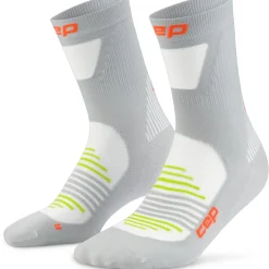 CEP Pro Run Ultralight Mid Cut Compressiesokken Heren - grey